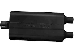 Flowmaster 50 series delta flow muffler, 2.50in in (c) / 2.00in out (d): ea