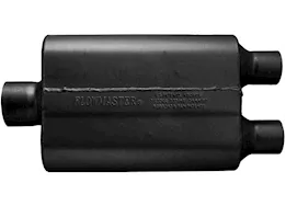 Flowmaster 40 series delta flow muffler, 3.00in in (c) / 2.25in out (d): ea