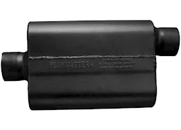 Flowmaster 40 series delta flow muffler, 3.00in in (c) / out (o): ea