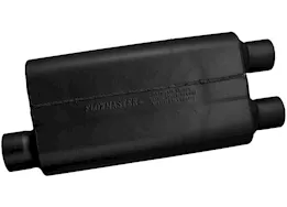 Flowmaster 50 series delta flow muffler, 3.00in in (o) / 2.50in out (d): ea