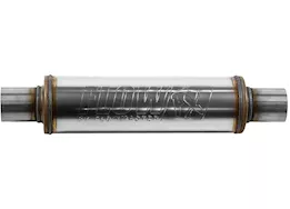 Flowmaster 2.25inin(c)/out(c) flow fx, round, 14in body