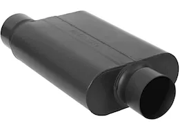 Flowmaster 40 series delta force race muffler 3.50in in (o) / out (c): ea 16 gauge 409s ss