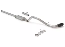 Flowmaster 09-13 silverado/sierra 1500 4.8/5.3l, cat-back exhaust system, 4.5in tip, 3in tube, 304ss, black