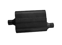 Flowmaster 40 series delta flow chambered muffler, 2in center in/2in offset out, aggressive sound