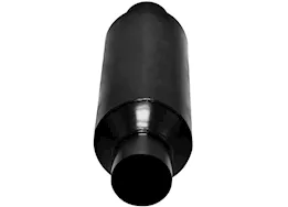 Flowmaster Outlaw race muffler,2.50in in/out:17.00in long overall 4.5in diameter x 11in len