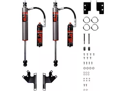 Fox Shocks Kit: 11-18 jeep jk, front, internal bypass, 2.5 frs, r/r, 2.5-4in lift, dsc