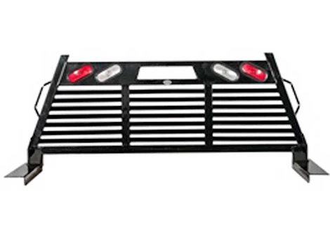 Frontier Truck Gear 17-C F250/F350 FULL LOUVERED WITH LIGHTS HEADACHE RACK BLACK