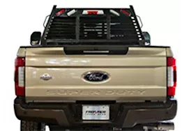 Frontier Truck Gear 17-c f250/f350 full louvered with lights headache rack black