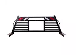 Frontier Truck Gear 17-c f250/f350 open window with lights headache rack black