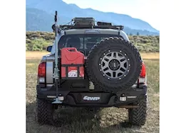 4WP Product 16-c toyota tacoma tire carrier mount for lug pattern 6x5.5; black powder coat