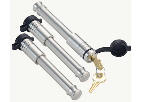 Gen-Y Hitch (2) 5/8in x 3-1/8in hitch lock (1) 5/8in x 3-1/8in, 2.5in receiver lock-3 pack/6 keys incl, silver Main Image