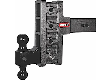 Gen-Y Hitch MEGA-DUTY SERIES, 3IN OFFSET SHANK, 6IN DROP, 32K HITCH/VERSA-BALL