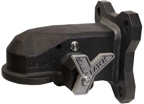 Gen-Y Hitch ADMIRAL COUPLER FLAT PLATE MOUNT CAST SNAPLATCH 20K CAPACITY 2K TONGUE WEIGHT BLACK