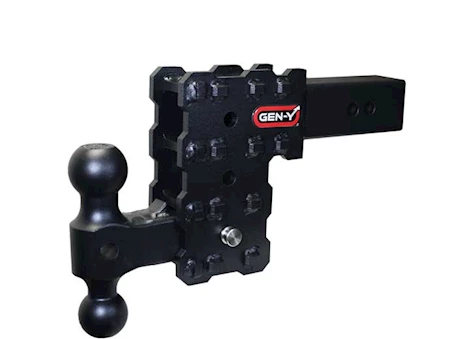 Gen-Y Hitch 2.5IN SOLID SHANK 5IN DROP 1.6K TW 16K HITCH & GH-051 VERSA-BALL MOUNT