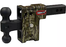 Gen-Y Hitch 10k drop hitch 2in shank/5in drop w/dual-ball mount-hydro dipped,mossy oak