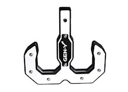 Gen-Y Hitch Hulk 2.0 16k tow hook 2in shank black/white