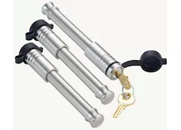 Gen-Y Hitch (2) 5/8in x 3-1/8in hitch lock (1) 5/8in x 3-1/8in, 2.5in receiver lock-3 pack/6 keys incl, silver