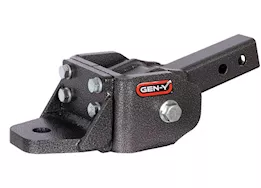 Gen-Y Hitch Glyder-torsion-flex,2in shank;2in drop or 4in rise,7k towing,ball platform w/1in