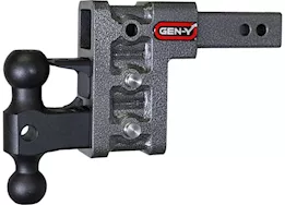 Gen-Y Hitch 16k drop hitch-2in shank/5in drop w/dual ball mount+pintle lock-hydro dipped,mossy oak