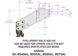 Gen-Y Hitch Auto latch: executive - torsion-flex, fifth wheel to gooseneck ball coupler, 5.5k pin weight