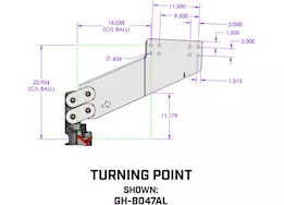 Gen-Y Hitch Auto latch: executive - torsion-flex, fifth wheel to gooseneck ball coupler, 5.5k pin weight