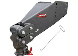 Gen-Y Hitch Manual latch exec-torsion-flex,5th wheel to gooseneck ball coupler,2 5/16in ball