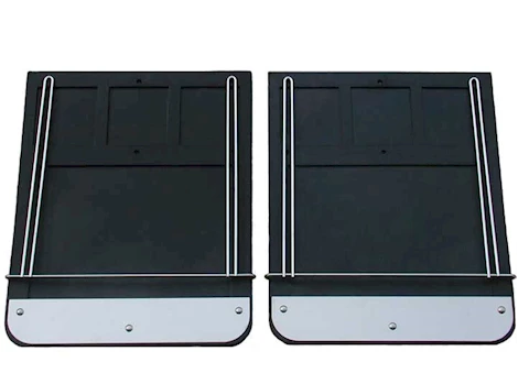 Go Industries 92-00 CHEVY/GMC C/K 2500/3500 DUALLY TRUCKS MUD FLAP SET INCL. FLAPS, BRACKETS, WEIGHTS & ANTI-SAILS