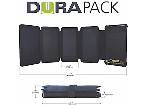 Go Power! GP-DURAPACK-8W: 8 WATT SOLAR BATTERY PACK W/USB PORTS