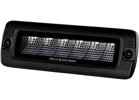 Hella, Inc. BLACK MAGIC 6LED MINIBAR FLOOD - FLUSH MOUNT