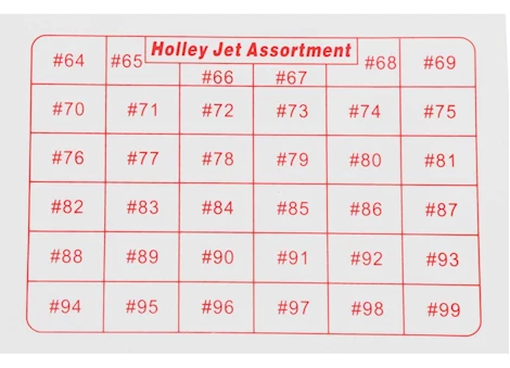 Holley JET KIT 64-99