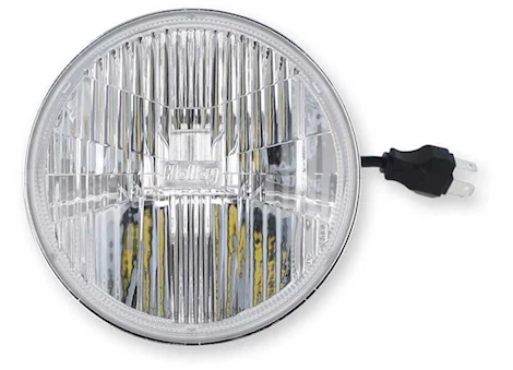 Holley RETROBRIGHT LED HEADLIGHT, 5.75IN ROUND, MODERN WHITE LENS