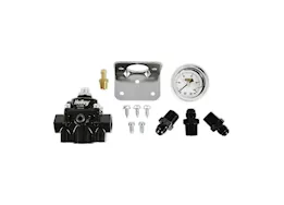 Holley Die cast efi bypass fuel pressure regulator kit 15-60 psi, fittings & guage incl