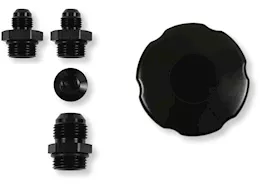 Holley Power steering remote reservoir black aluminum