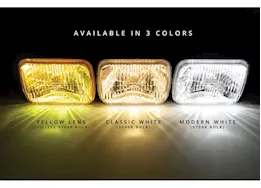 Holley Retrobright led headlight, 5x7 rectangle, classic white lens