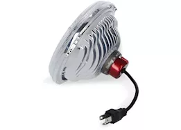 Holley Retrobright led headlight, 7in round, classic white lens