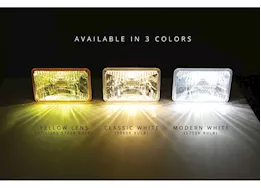 Holley Retrobright led forward facing light bulb, modern white (5700k), 4x6 rectangle