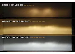 Holley Retrobright led forward facing light bulb, modern white (5700k), 4x6 rectangle