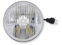 Holley Retrobright led headlight, 5.75in round, modern white lens