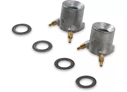 Holley Accelerator pump discharge nozzle, .037in hole w/ 4 gaskets & 2 nozzle screws,