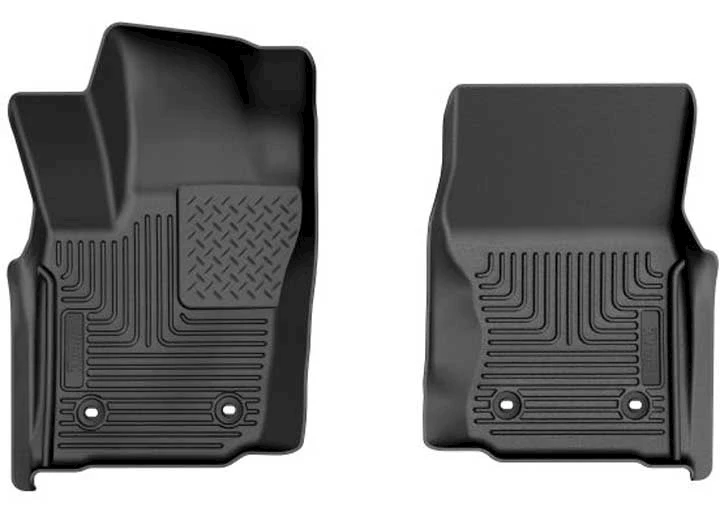 Husky Liner 24-C TACOMA AUTOMATIC TRANS DBLE CAB WB FRONT FLOOR LINER 2 PC BLACK