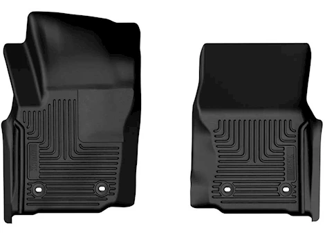 Husky Liner 24-24 TACOMA (MANUAL TRANS) CREW CAB WB FRONT FLOOR LINER 2 PC FRONT BLACK
