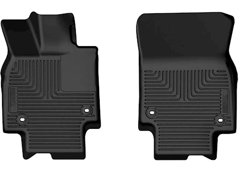 Husky Liner 23-C CROWN X-ACT CONTOUR FLOOR LINERS BLACK