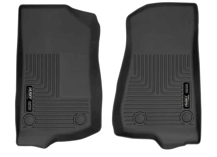 Husky Liner 18-C WRANGLER/20-C GLADIATOR  BLACK FRONT FLOOR LINERS