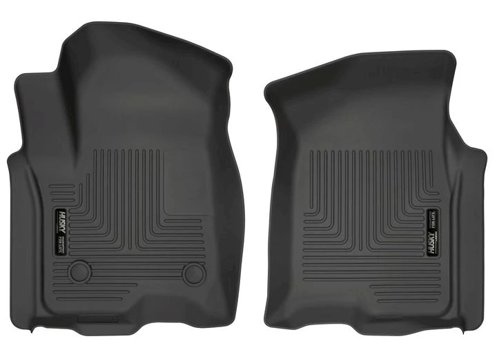 Husky Liner 19-C SILVERADO/SIERRA 1500/2500HD/3500HD WEATHERBEATER SERIES BLACK FRONT FLOOR LINERS