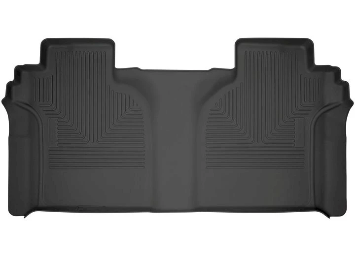 Husky Liner 19-C SILVERADO/SIERRA 1500/2500/3500HD CREW CAB 2ND SEAT FLOOR LINERS BLACK WEATHERBEATER SERIES