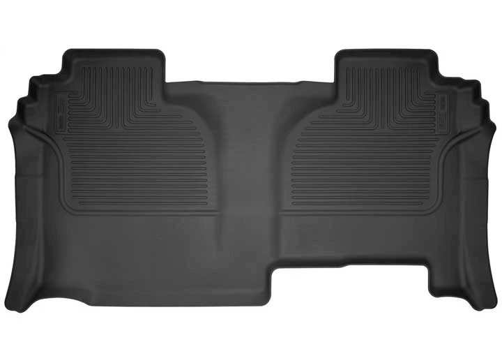 Husky Liner 19-C SILVERADO/SIERRA 1500/2500HD/3500HD DOUBLE CAB 2ND SEAT FLOOR LINER WEATHERBEATER SERIES BLACK