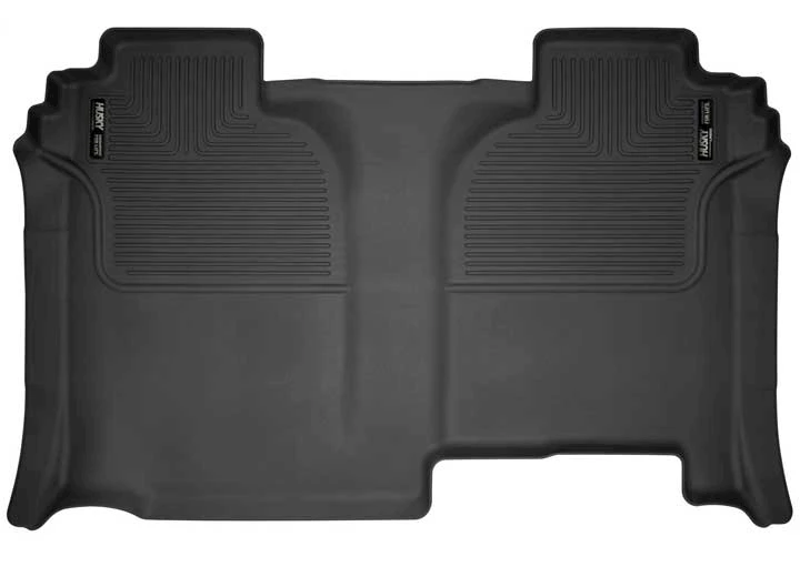 Husky Liner 19-C SILVERADO/SIERRA 1500 CREW CAB 2ND SEAT FLOOR LINER (FULL COVERAGE) WEATHERBEATER SERIES BLACK