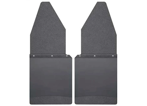 Husky Liner 88-20 FORD KICK BACK MUD FLAPS FRONT 12IN WIDE - BLACK TOP AND BLACK WEIGHT