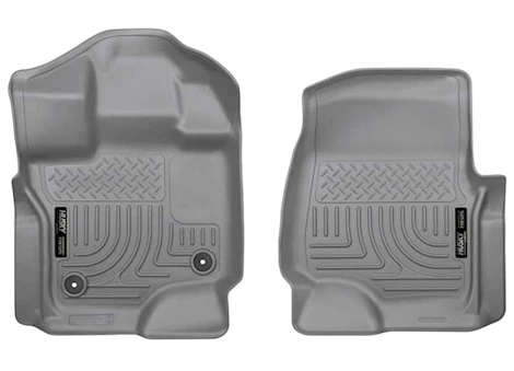 Husky Liner 15-23 f150 supercrew/supercab front floor liners weatherbeater series grey Main Image