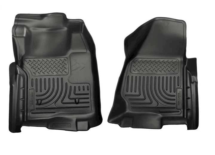 Husky Liner 11-12 f250/f350/f450 ford hd super duty std cab w/o manual transfer case front liners black Main Image